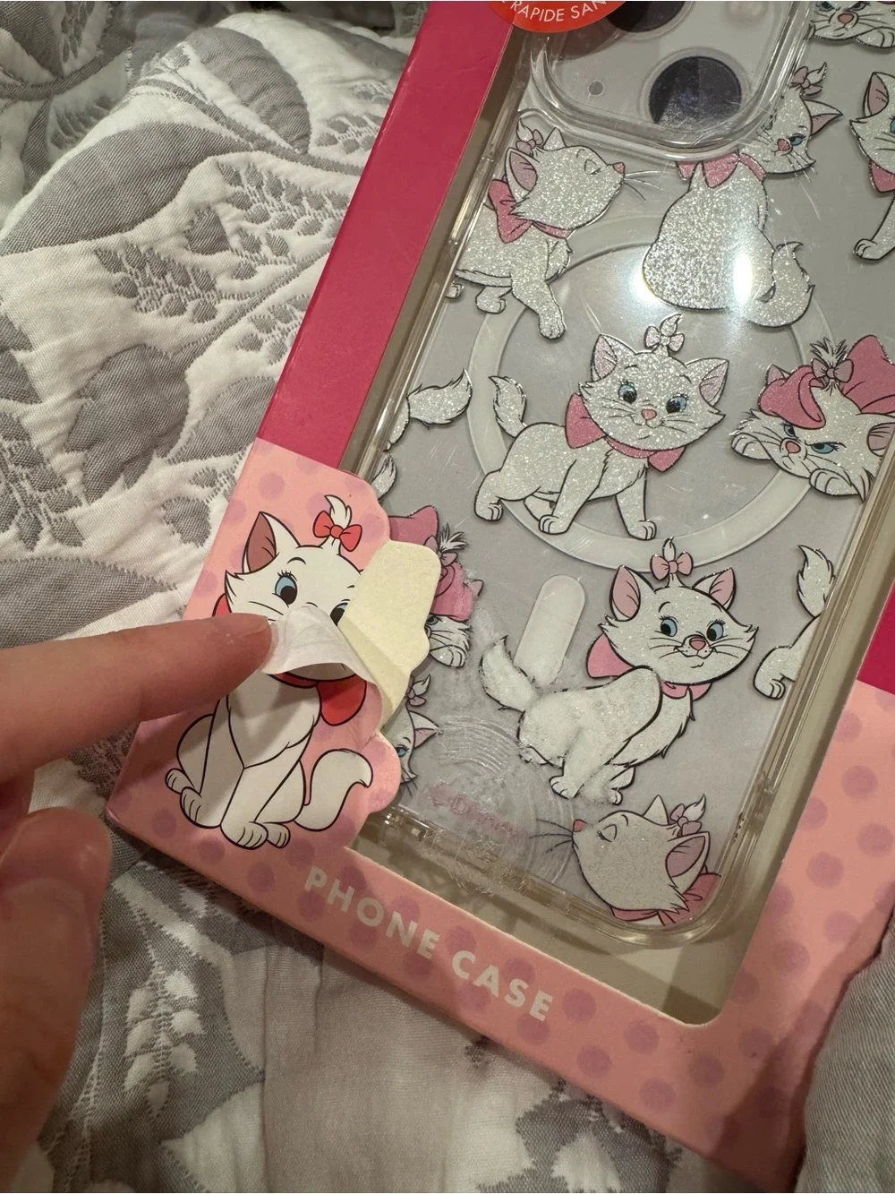 Disney Marie Clear iPhone Case with Pink Accents